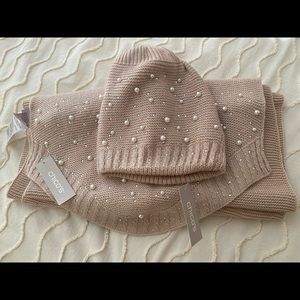 NWT Chicos hat and scarf set